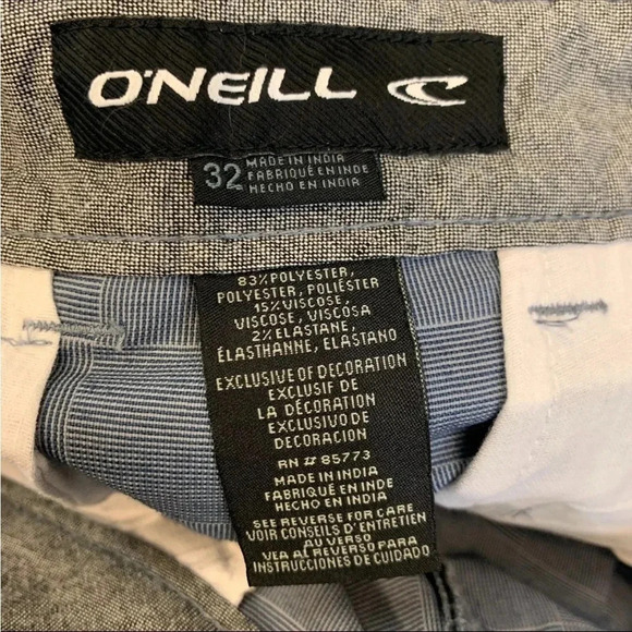 O'Neil Shorts Mens 32 Navy Blue & White Patterned - Picture 5 of 5